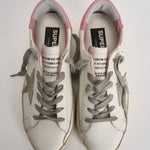 Sneakers donna Super-Star bianche e rosa GWF00102 F00256910914 GOLDEN GOOSE 
