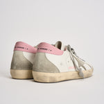 Sneakers donna Super-Star bianche e rosa GWF00102 F00256910914 GOLDEN GOOSE 