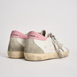 Sneakers donna Super-Star bianche e rosa GWF00102 F00256910914 GOLDEN GOOSE 