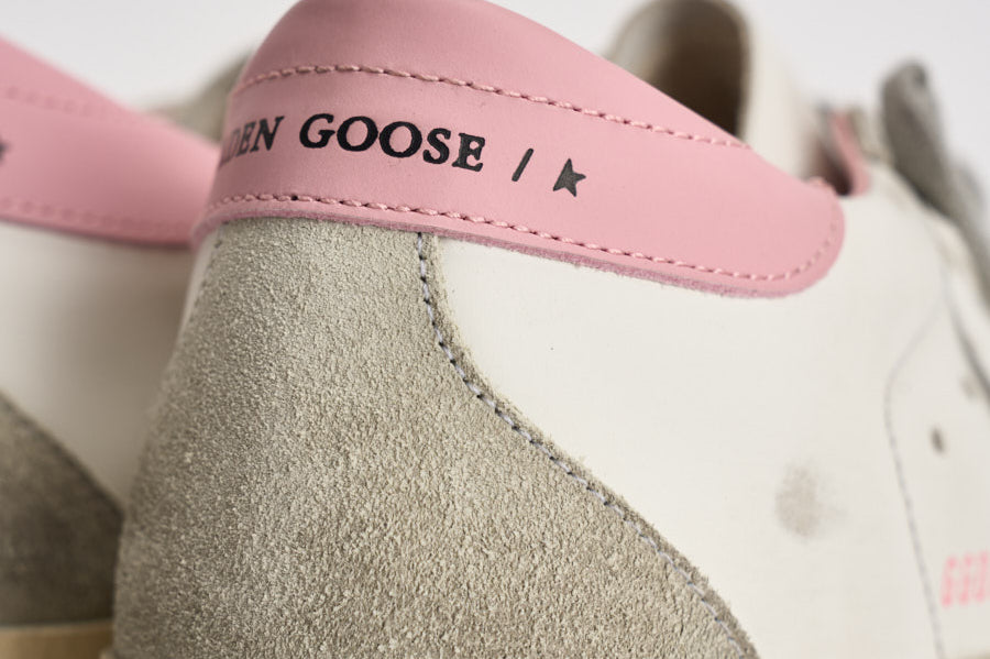 Sneakers donna Super-Star bianche e rosa GWF00102 F00256910914 GOLDEN GOOSE 