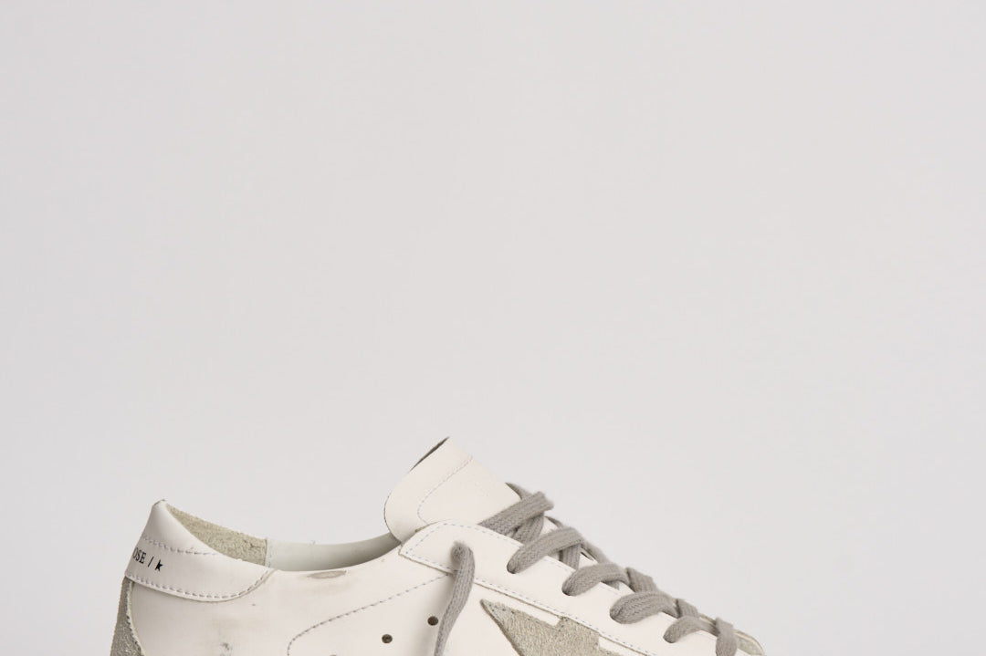 Sneakers donna Super Star bianca e grigia GWF00102 F00468510276 GOLDEN GOOSE 