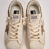 Sneakers donna Super-Star bianca e cavallino leopardato GWF01042 F00816783260 GOLDEN GOOSE 