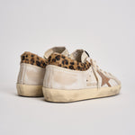 Sneakers donna Super-Star bianca e cavallino leopardato GWF01042 F00816783260 GOLDEN GOOSE 