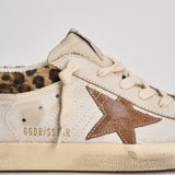 Sneakers donna Super-Star bianca e cavallino leopardato GWF01042 F00816783260 GOLDEN GOOSE 