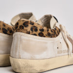 Sneakers donna Super-Star bianca e cavallino leopardato GWF01042 F00816783260 GOLDEN GOOSE 