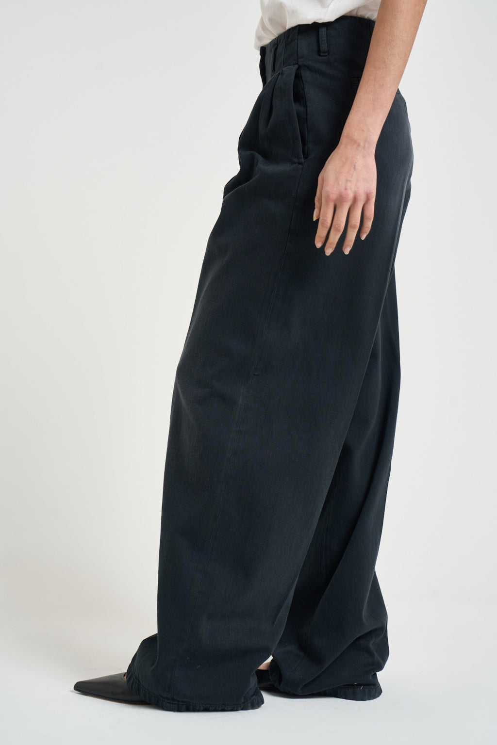 Pantalone donna Flavia blu navy GWP01203 P00234790100 GOLDEN GOOSE 