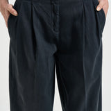 Pantalone donna Flavia blu navy GWP01203 P00234790100 GOLDEN GOOSE 