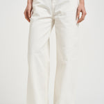 Jeans donna dritto in denim bianco GWP02079 P00098010190 GOLDEN GOOSE 