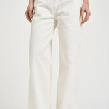 Jeans donna dritto in denim bianco GWP02079 P00098010190 GOLDEN GOOSE 