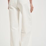 Jeans donna dritto in denim bianco GWP02079 P00098010190 GOLDEN GOOSE 