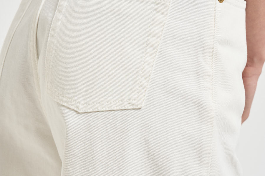 Jeans donna dritto in denim bianco GWP02079 P00098010190 GOLDEN GOOSE 