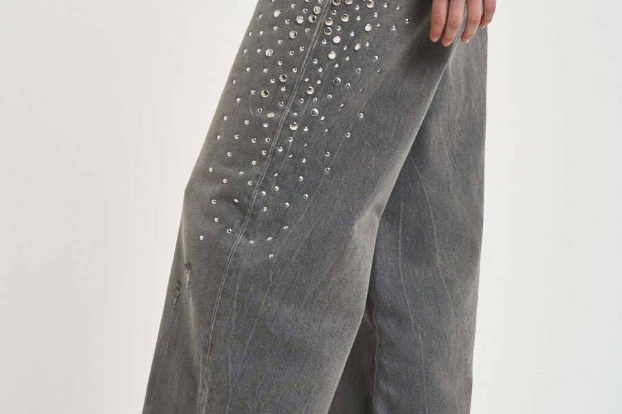 Jeans donna Melody in denim grigio GWP02079 P00234860100 GOLDEN GOOSE 