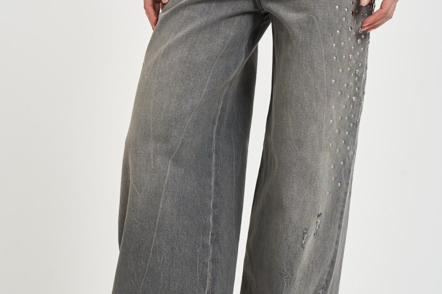 Jeans donna Melody in denim grigio GWP02079 P00234860100 GOLDEN GOOSE 
