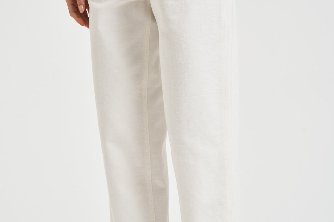 Jeans donna Betty in denim bianco BETTYBULL44 OFFWHITE HAIKURE 