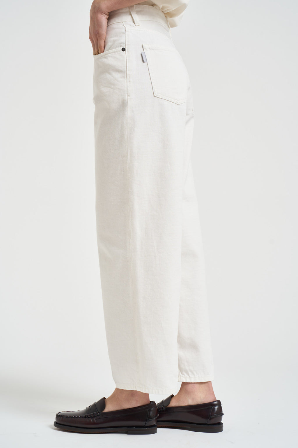Jeans donna Betty in denim bianco BETTYBULL44 OFFWHITE HAIKURE 