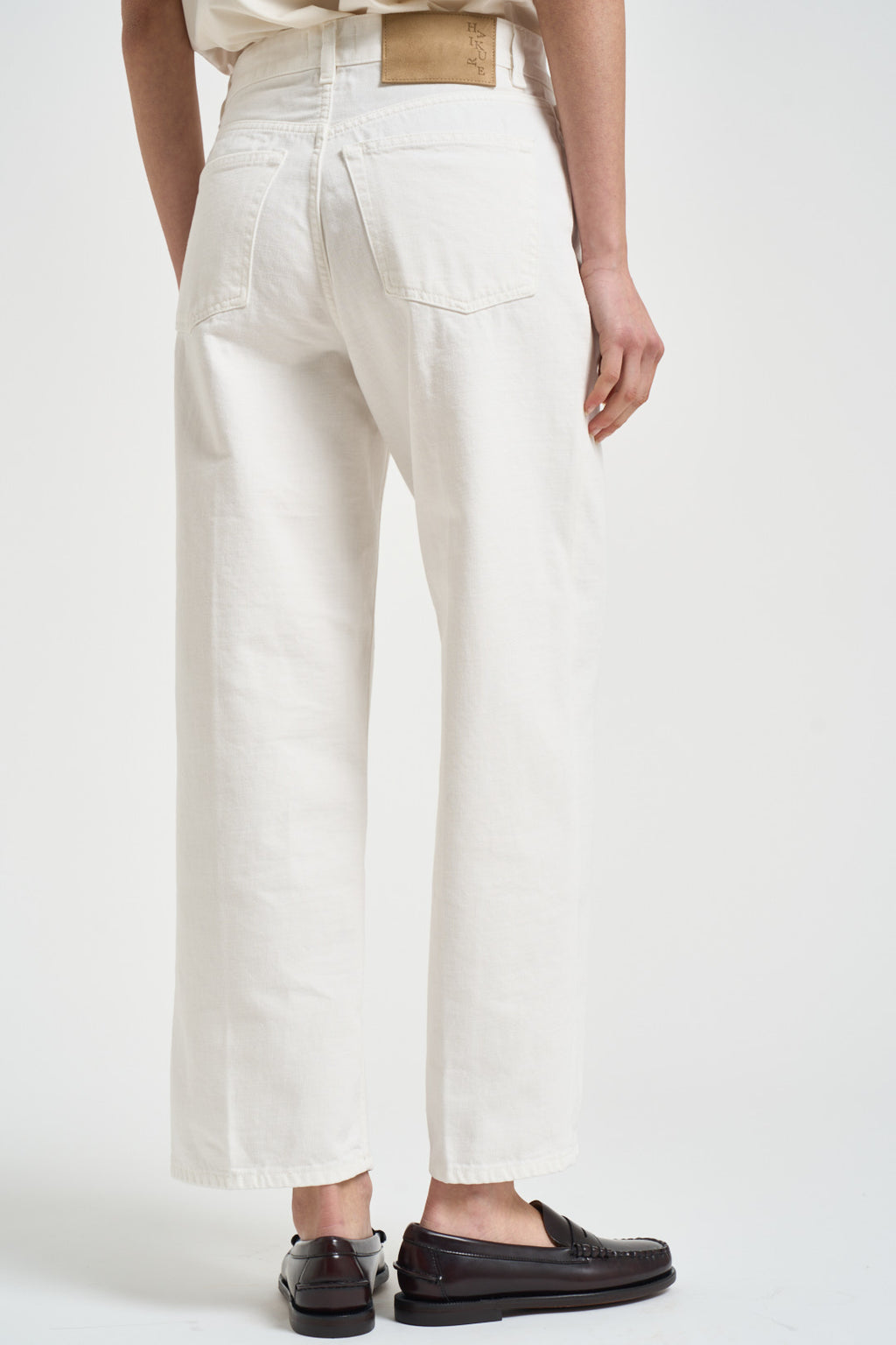 Jeans donna Betty in denim bianco BETTYBULL44 OFFWHITE HAIKURE 