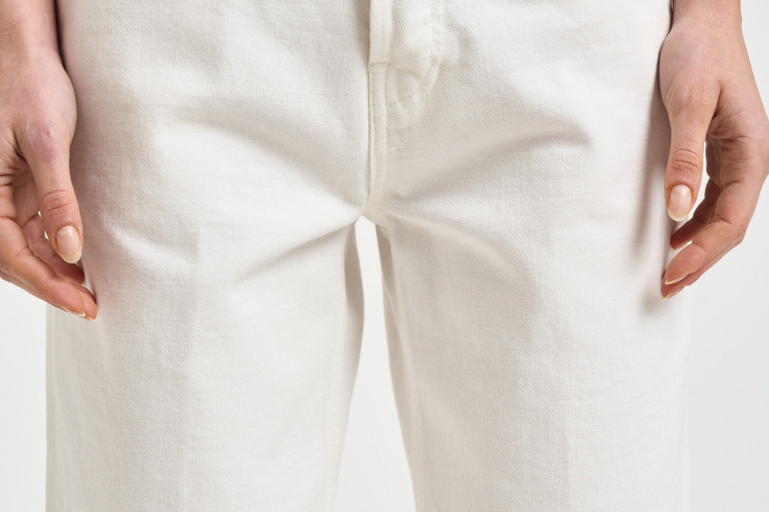 Jeans donna Betty in denim bianco BETTYBULL44 OFFWHITE HAIKURE 