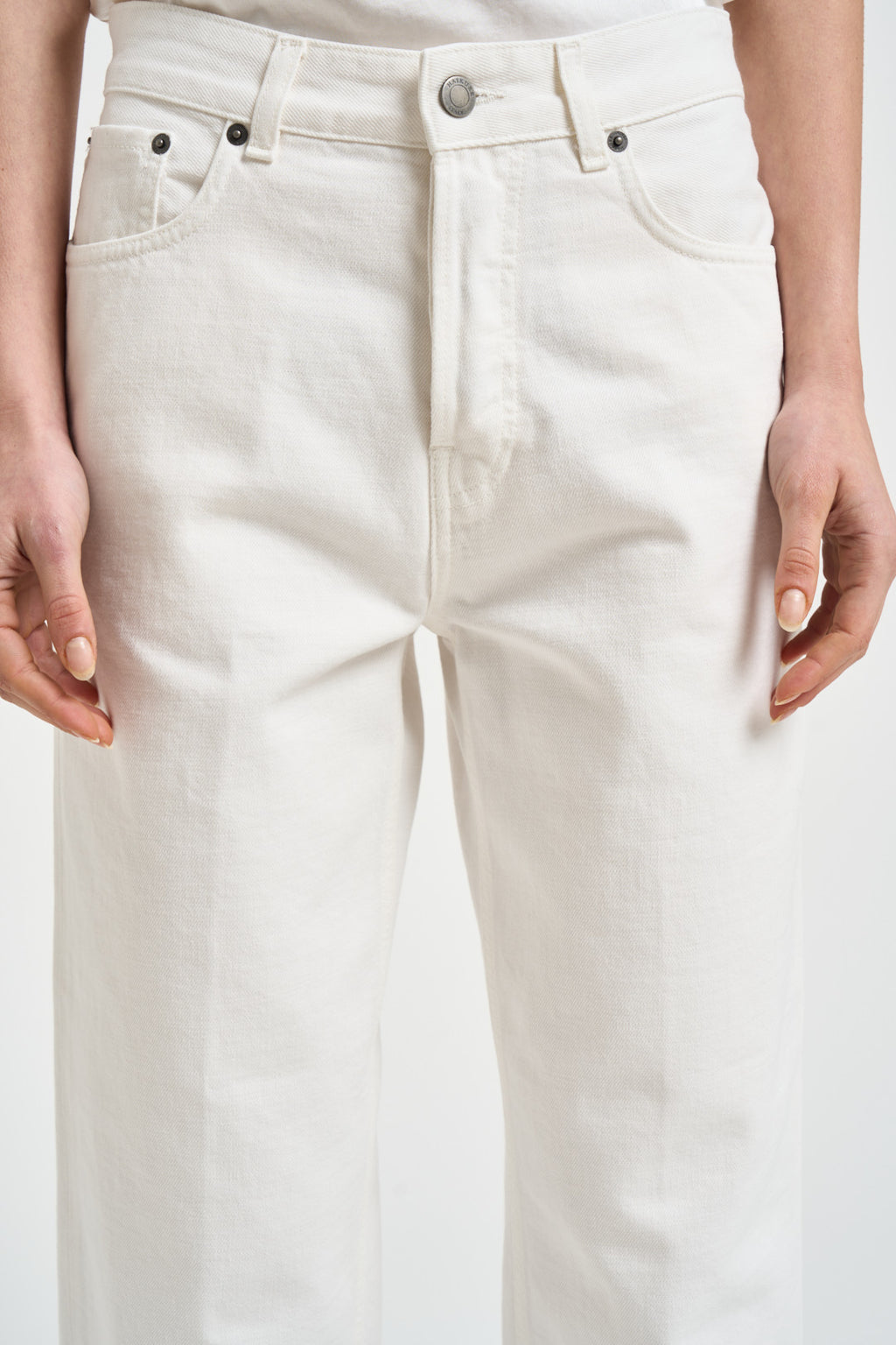 Jeans donna Betty in denim bianco BETTYBULL44 OFFWHITE HAIKURE 