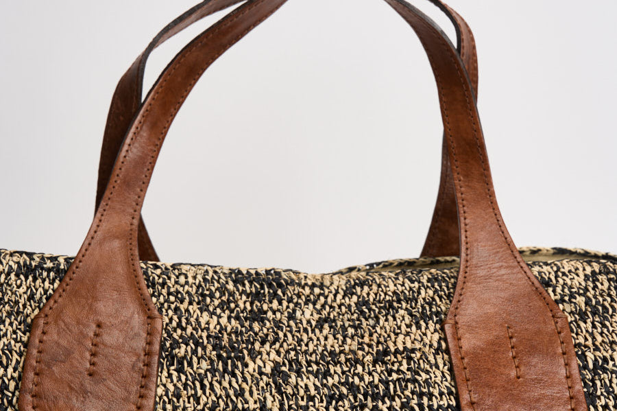 Borsa donna Tokyo in rafia marrone TOKYOII TIGA IBELIV 
