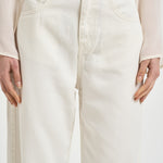 Jeans Poppy donna in denim bianco POPPY 2034WHITE ICON DENIM 