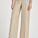 Pantalone donna a palazzo dorato con ricami 173874 D9488403 INCOTEX 