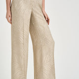 Pantalone donna a palazzo dorato con ricami 173874 D9488403 INCOTEX 