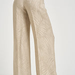 Pantalone donna a palazzo dorato con ricami 173874 D9488403 INCOTEX 