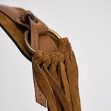 Borsa Oskan Soft Zip Franges in suede cammello BF0066FG D2C17MCOGNAC ISABEL MARANT 