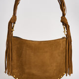 Borsa Oskan Soft Zip Franges in suede cammello BF0066FG D2C17MCOGNAC ISABEL MARANT 