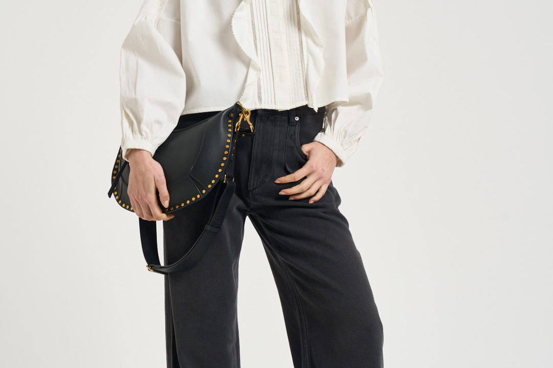 Blusa donna bianca con pizzo CH0308FA D1I02I20WH ISABEL MARANT 