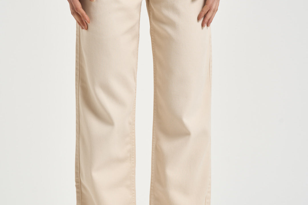 Jeans donna dritto beige PA0590FA B1H07I23EC ISABEL MARANT 