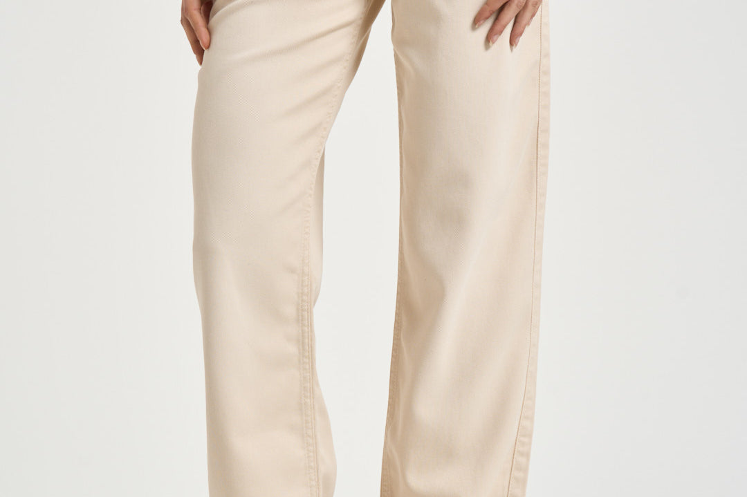 Jeans donna dritto beige PA0590FA B1H07I23EC ISABEL MARANT 