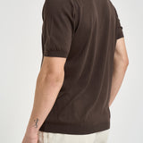 Polo uomo in maglia marrone 300426 170 KANGRA 