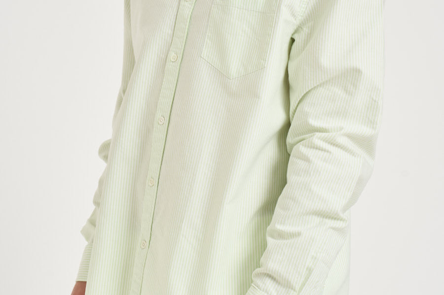 Camicia uomo a righe verde e bianca CH5625 3IG LACOSTE 