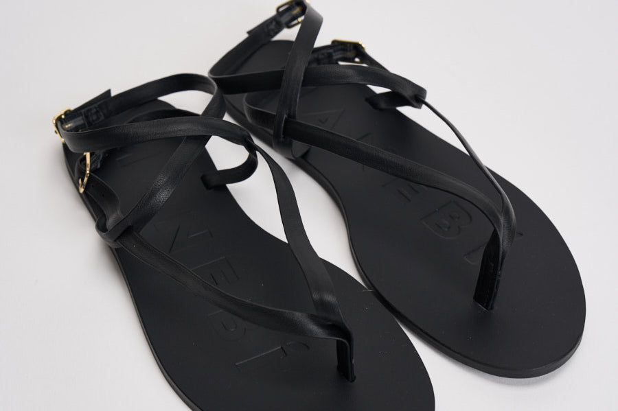 Sandali infradito donna neri I1.5Y0 BLACKCROSSOVER MANEBI' 