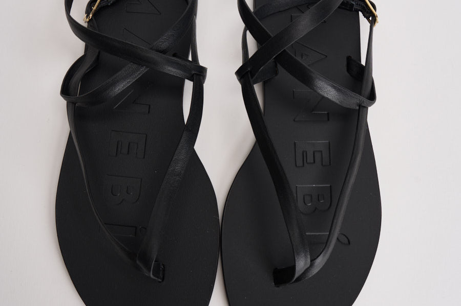Sandali infradito donna neri I1.5Y0 BLACKCROSSOVER MANEBI' 