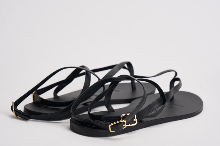 Sandali infradito donna neri I1.5Y0 BLACKCROSSOVER MANEBI' 