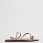 Sandali donna infradito intrecciato oro Q4.4Y0 PLATINUM MANEBI' 