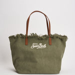 Borsa donna City in canvas verde CBF0001 CANVAS52 MC2 SAINT BARTH 