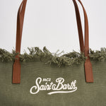 Borsa donna City in canvas verde CBF0001 CANVAS52 MC2 SAINT BARTH 
