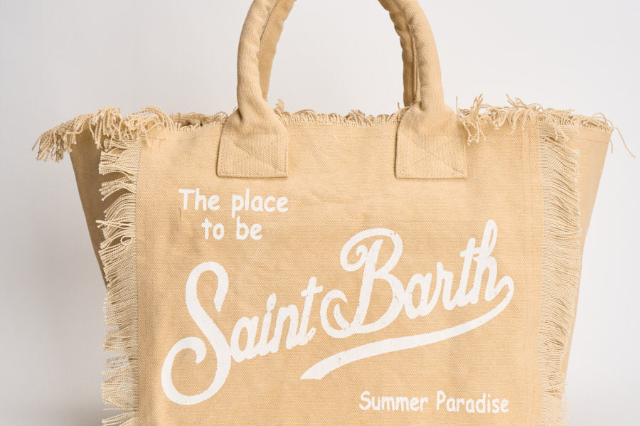 Borsa donna Vanity con frange sabbia VANITY 00102L MC2 SAINT BARTH 
