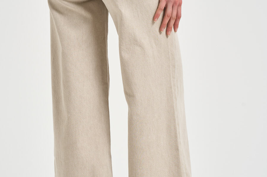 Jeans donna The undercover sneak beige 11105 1603CAL MOTHER 