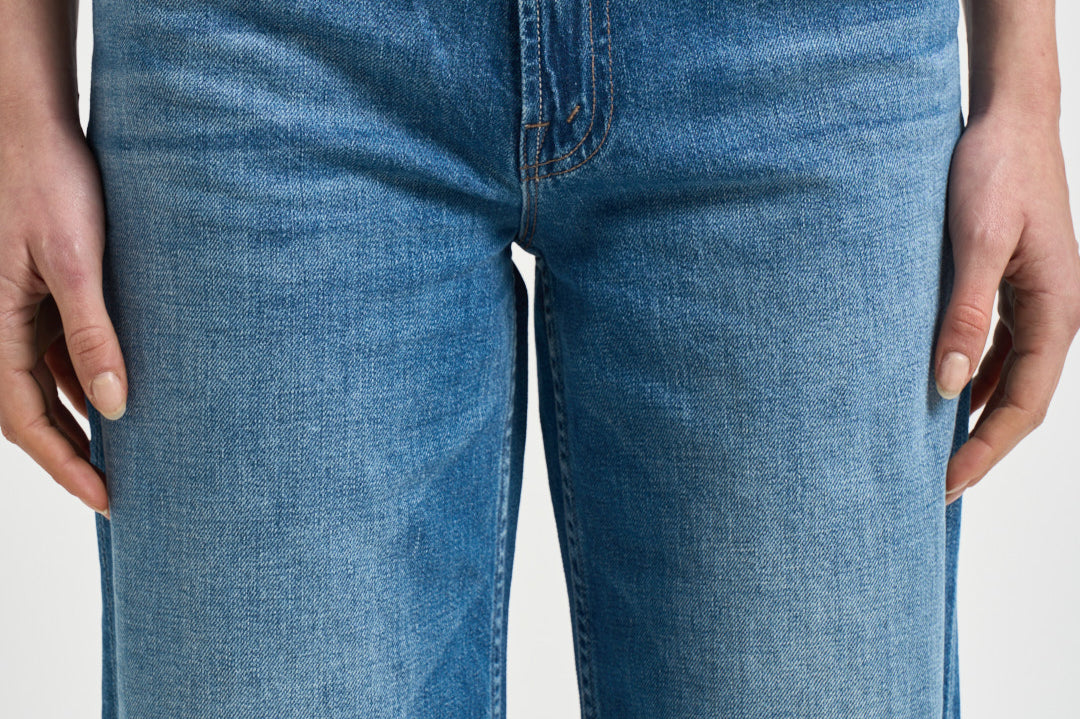 Jeans donna Rerun in denim blu 12488 1230HUF MOTHER 