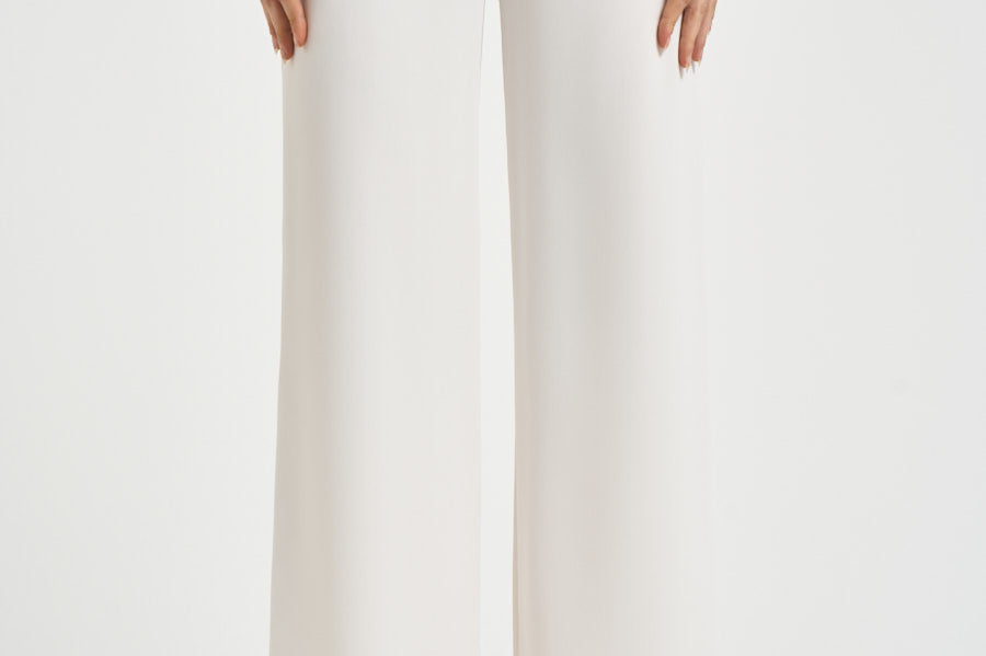 Pantalone donna Cady wide leg bianco D231087 PANTY26002 P.a.r.o.s.h. 