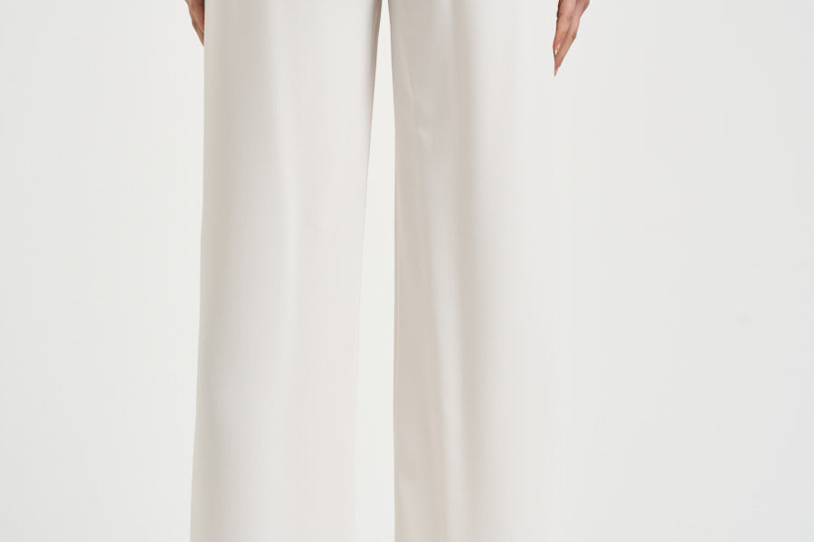 Pantalone donna Cady wide leg bianco D231087 PANTY26002 P.a.r.o.s.h. 