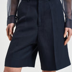 Bermuda donna sartoriale blu D233016G RAISA26012 P.a.r.o.s.h. 
