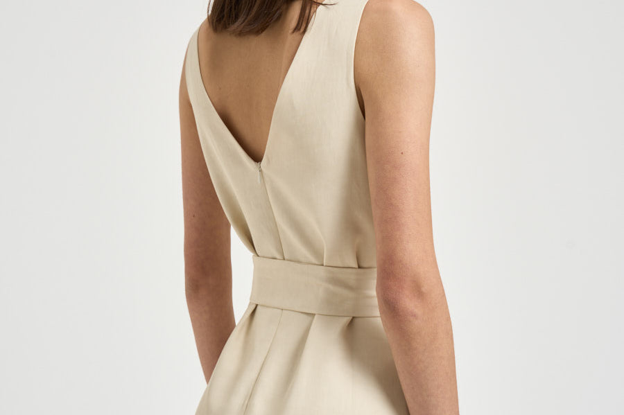 Abito donna midi panna D726155 RAISA26003 P.a.r.o.s.h. 