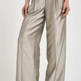 Pantalone donna palazzo in organza grigio E04452D 970 PESERICO 