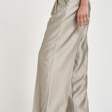 Pantalone donna palazzo in organza grigio E04452D 970 PESERICO 