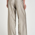 Pantalone donna palazzo in organza grigio E04452D 970 PESERICO 